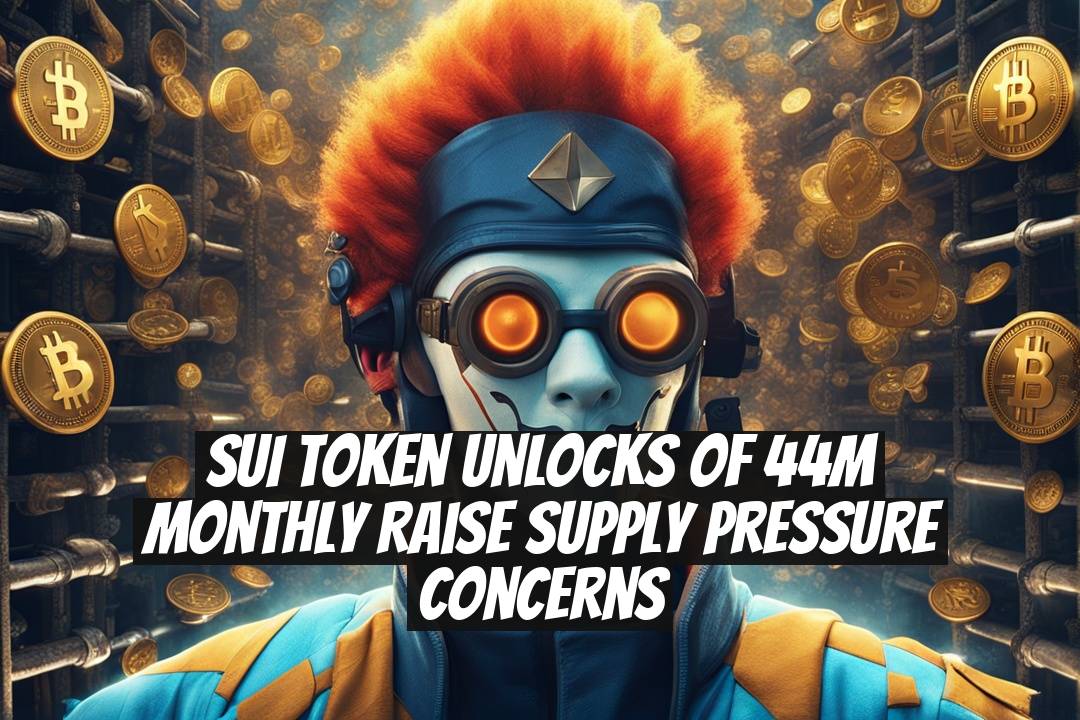 SUI Token Unlocks of 44M Monthly Raise Supply Pressure Concerns