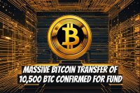 Massive Bitcoin Transfer of 10,500 BTC Confirmed for Fund