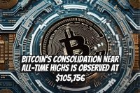 Bitcoin’s Consolidation Near All-Time Highs Is Observed at $105,756