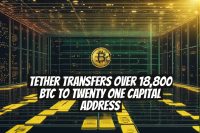 Tether Transfers Over 18,800 BTC to Twenty One Capital Address