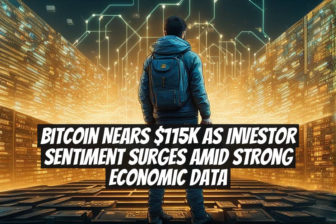 Bitcoin Nears $115K As Investor Sentiment Surges Amid Strong Economic Data