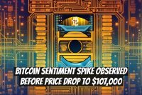 Bitcoin Sentiment Spike Observed Before Price Drop to $107,000
