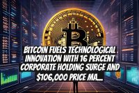 Bitcoin Fuels Technological Innovation With 16 Percent Corporate Holding Surge and $106,000 Price Mark