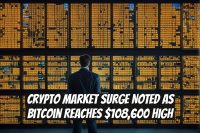 Crypto Market Surge Noted as Bitcoin Reaches $108,600 High