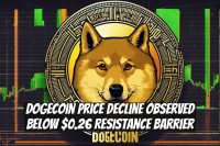 Dogecoin Price Decline Observed Below $0.26 Resistance Barrier