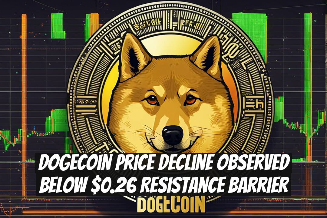 Dogecoin Price Decline Observed Below $0.26 Resistance Barrier