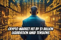 Crypto Market Hit by $1 Billion Liquidation Amid Tensions
