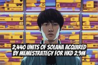 2,440 Units of Solana Acquired by MemeStrategy for HKD 2.9M