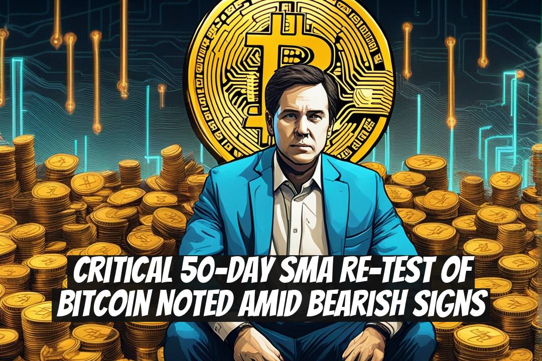Critical 50-Day SMA Re-Test of Bitcoin Noted Amid Bearish Signs