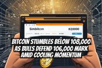 Bitcoin Stumbles Below 108,000 As Bulls Defend 106,000 Mark Amid Cooling Momentum