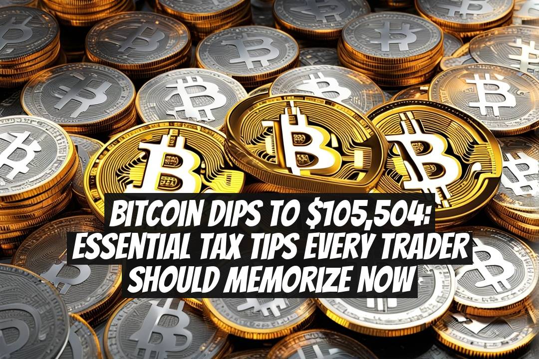 Bitcoin Dips To $105,504: Essential Tax Tips Every Trader Should Memorize Now