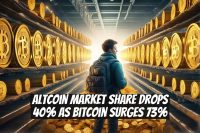 Altcoin Market Share Drops 40% as Bitcoin Surges 73%