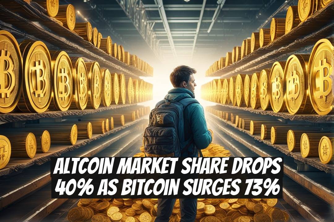 Altcoin Market Share Drops 40% as Bitcoin Surges 73%