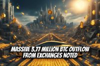 Massive 3.77 Million BTC Outflow from Exchanges Noted