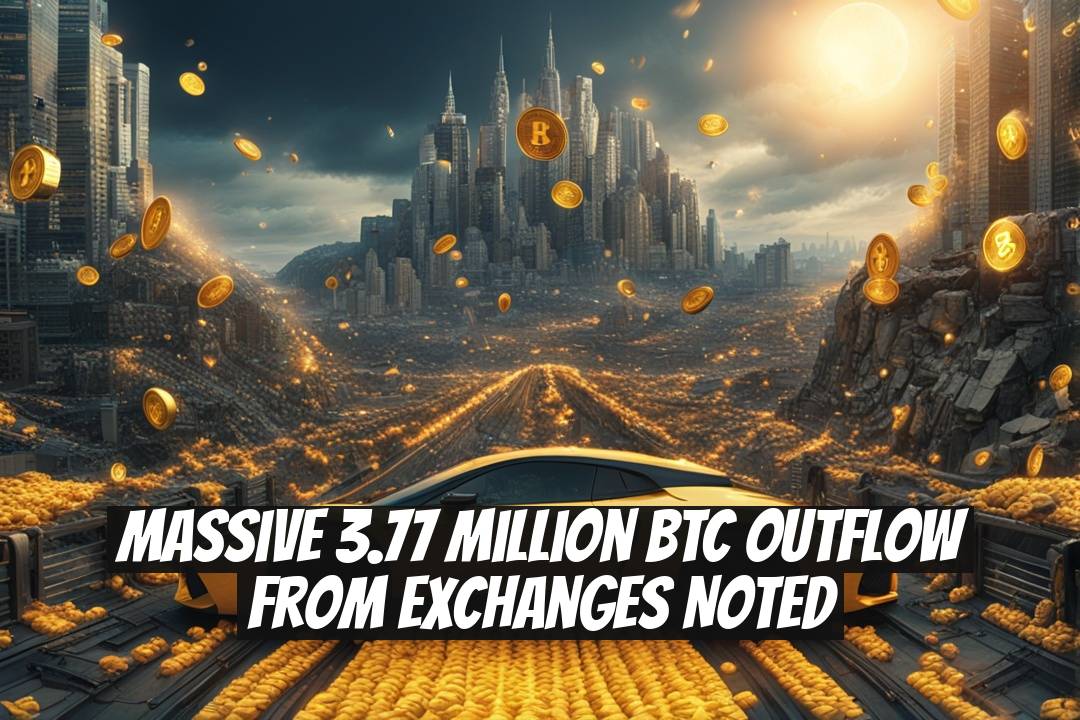 Massive 3.77 Million BTC Outflow from Exchanges Noted