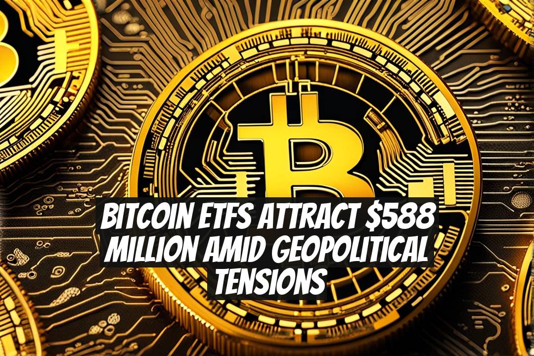 Bitcoin ETFs Attract $588 Million Amid Geopolitical Tensions