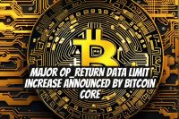 Major OP_RETURN Data Limit Increase Announced by Bitcoin Core