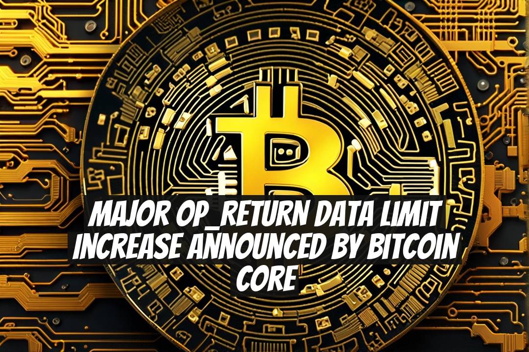 Major OP_RETURN Data Limit Increase Announced by Bitcoin Core