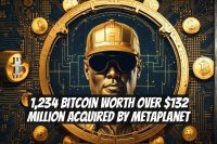 1,234 Bitcoin Worth Over $132 Million Acquired by Metaplanet