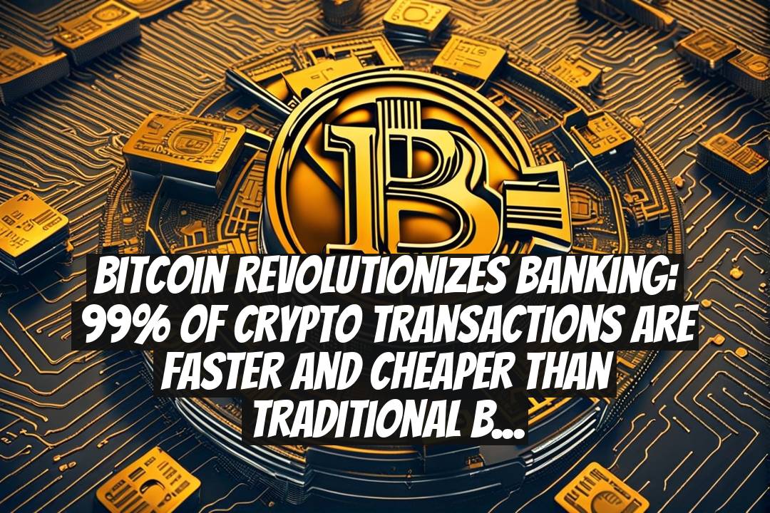 Bitcoin Revolutionizes Banking: 99% of Crypto Transactions Are Faster and Cheaper Than Traditional Banking Systems