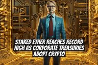 Staked Ether reaches record high as corporate treasuries adopt crypto