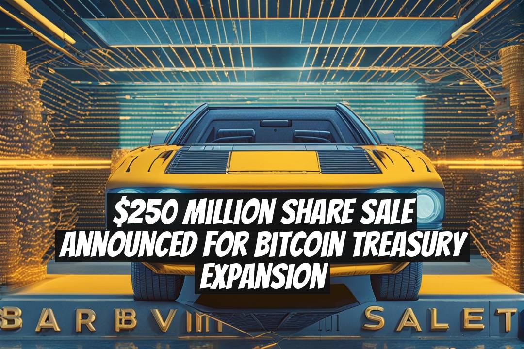 $250 Million Share Sale Announced for Bitcoin Treasury Expansion