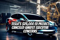 Tesla's $25,000 EV Project Canceled Amidst Executive Concerns
