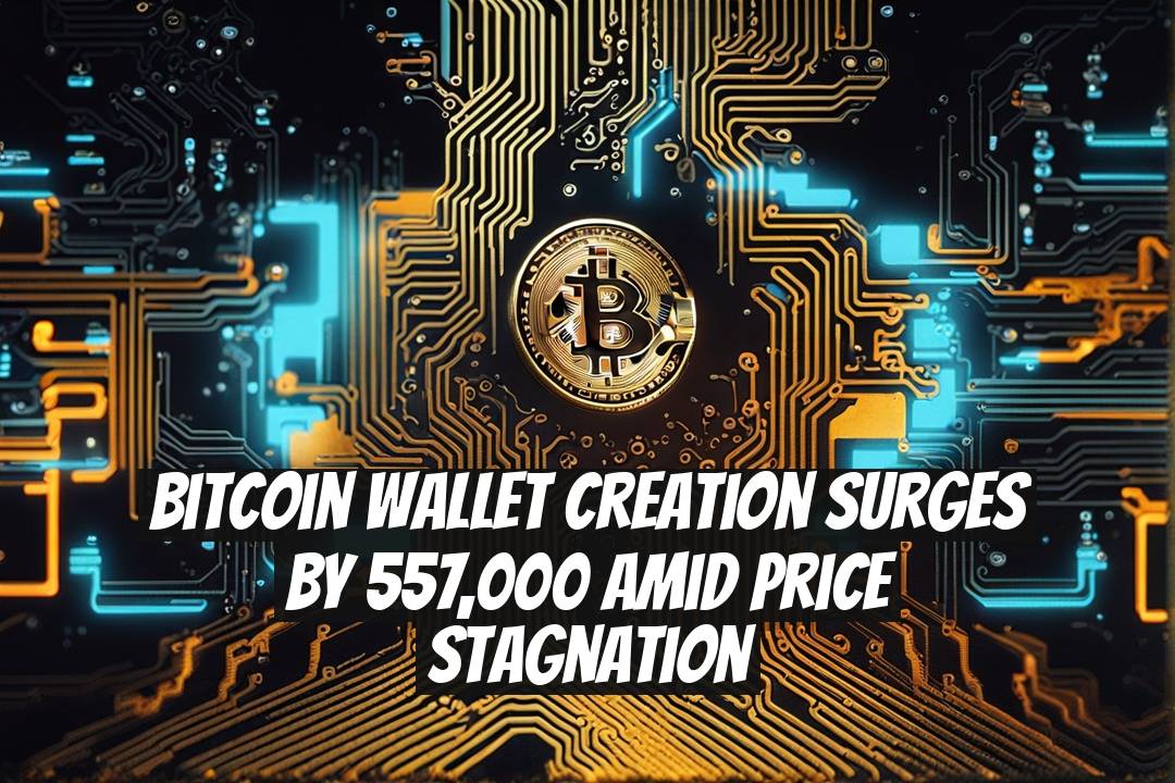 Bitcoin Wallet Creation Surges by 557,000 Amid Price Stagnation
