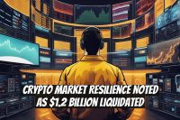 Crypto Market Resilience Noted as $1.2 Billion Liquidated