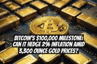 Bitcoin's $100,000 Milestone: Can It Hedge 2% Inflation Amid 3,300 Ounce Gold Prices?
