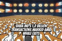 Shiba Inu's 1.2 Billion Transactions Marked Amid Whale Exits