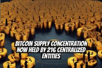 Bitcoin Supply Concentration Now Held by 216 Centralized Entities