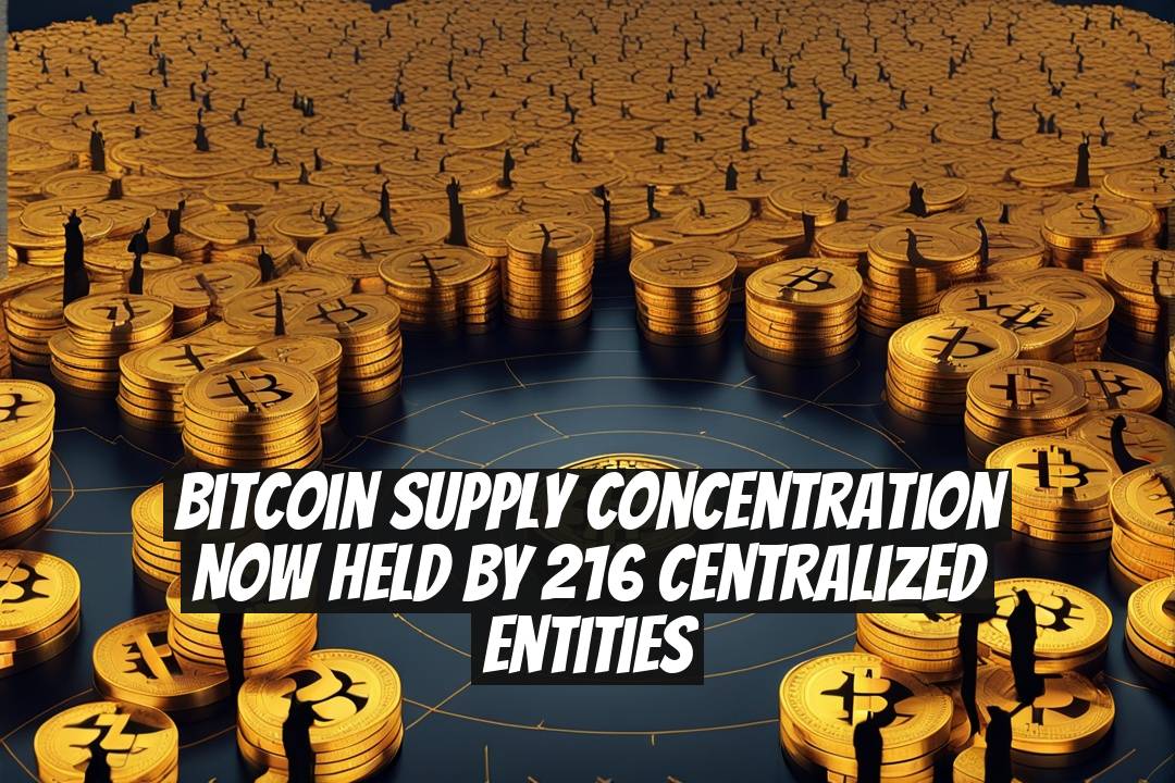 Bitcoin Supply Concentration Now Held by 216 Centralized Entities