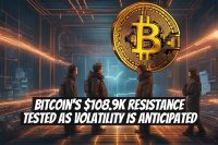 Bitcoin's $108.9K Resistance Tested as Volatility Is Anticipated