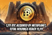 1,111 BTC Acquired by Metaplanet, Total Holdings Reach 11,111