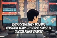 Cryptocurrency Trading Approval Leads to 185% Surge in Guotai Junan Shares