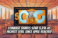 Coinbase Shares Soar 5.5% as Highest Level Since April Reached