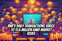 BNB’s Daily Transactions Surge to 17.6 Million Amid Market Risks