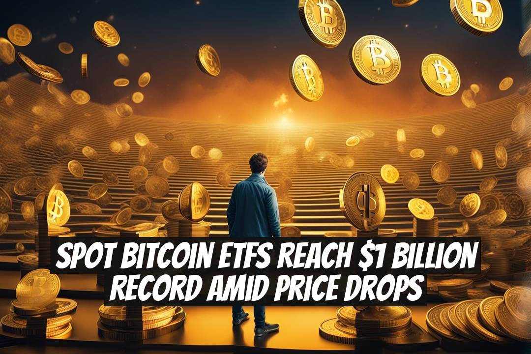 Spot Bitcoin ETFs Reach $1 Billion Record Amid Price Drops