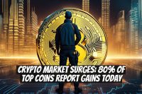 Crypto Market Surges: 80% of Top Coins Report Gains Today