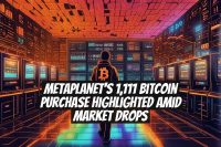 Metaplanet's 1,111 Bitcoin Purchase Highlighted Amid Market Drops