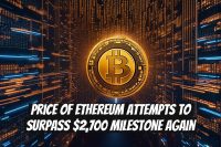 Price of Ethereum Attempts to Surpass $2,700 Milestone Again
