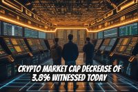 Crypto Market Cap Decrease of 3.8% Witnessed Today