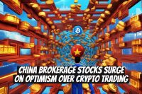 China Brokerage Stocks Surge on Optimism Over Crypto Trading