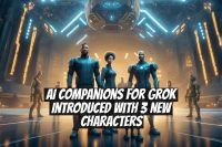 AI Companions for Grok Introduced with 3 New Characters