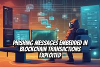 Phishing Messages Embedded in Blockchain Transactions Exploited
