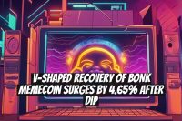 V-shaped Recovery of BONK Memecoin Surges by 4.65% After Dip