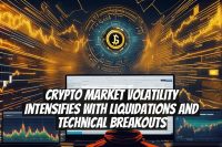 Crypto market volatility intensifies with liquidations and technical breakouts