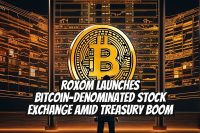 Roxom Launches Bitcoin-Denominated Stock Exchange Amid Treasury Boom