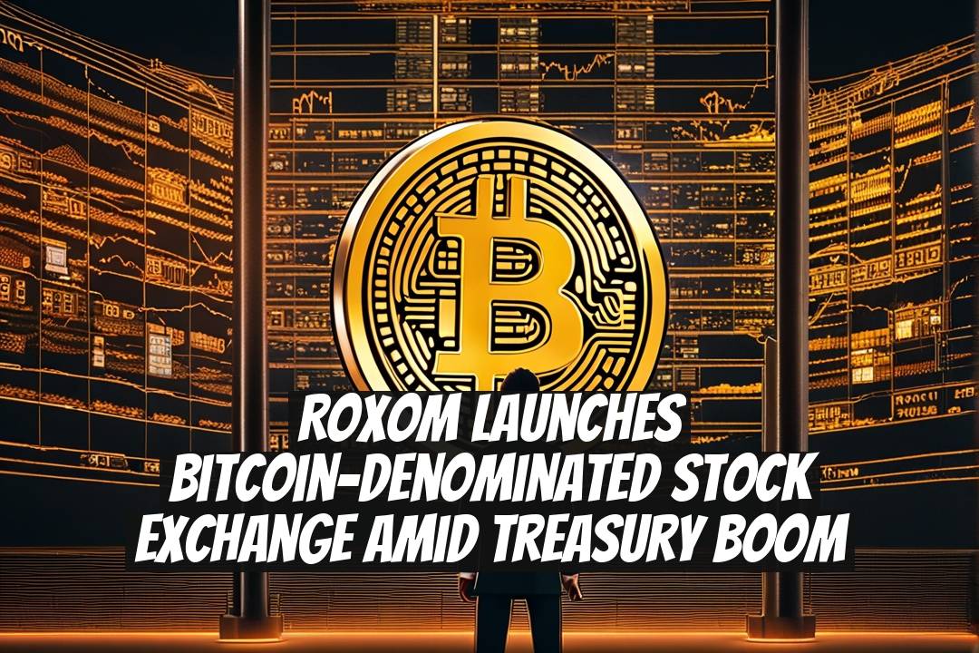 Roxom Launches Bitcoin-Denominated Stock Exchange Amid Treasury Boom